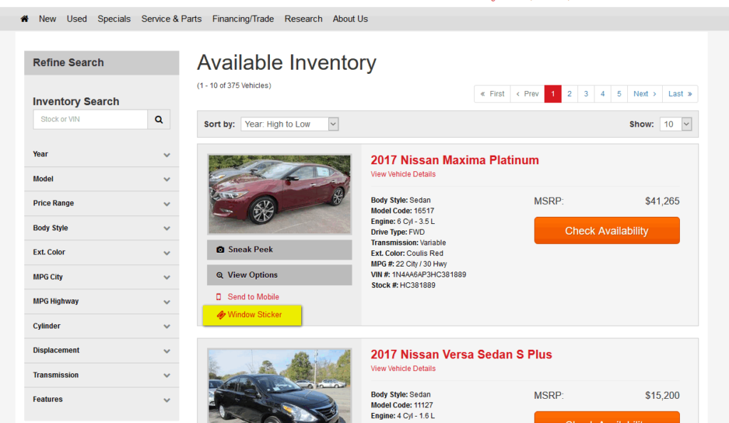 nissan-window-stickers